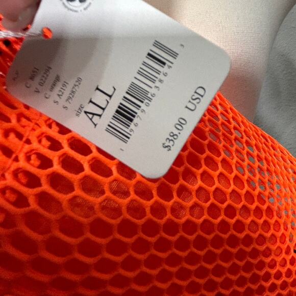 NEW Free People Movement Mini Mesh Sling Bag Orange Functional Athleisure - Picture 6 of 9